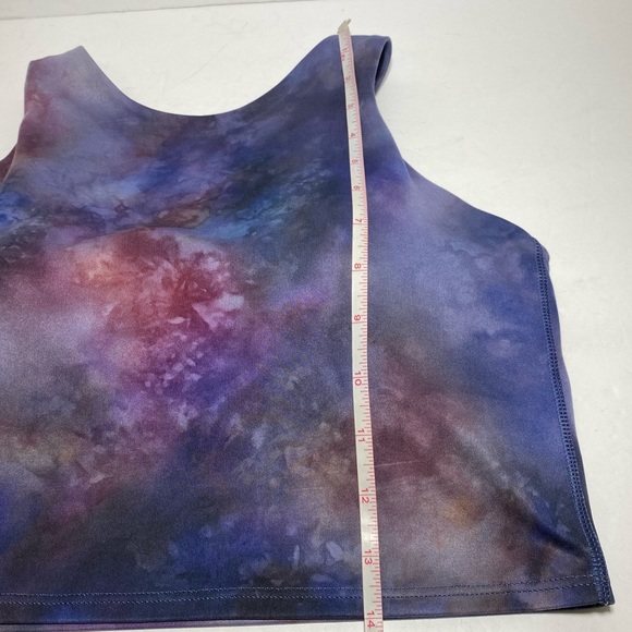 Athleta Conscious Crop Bra Top Galaxy Pattern Size S - Picture 7 of 11